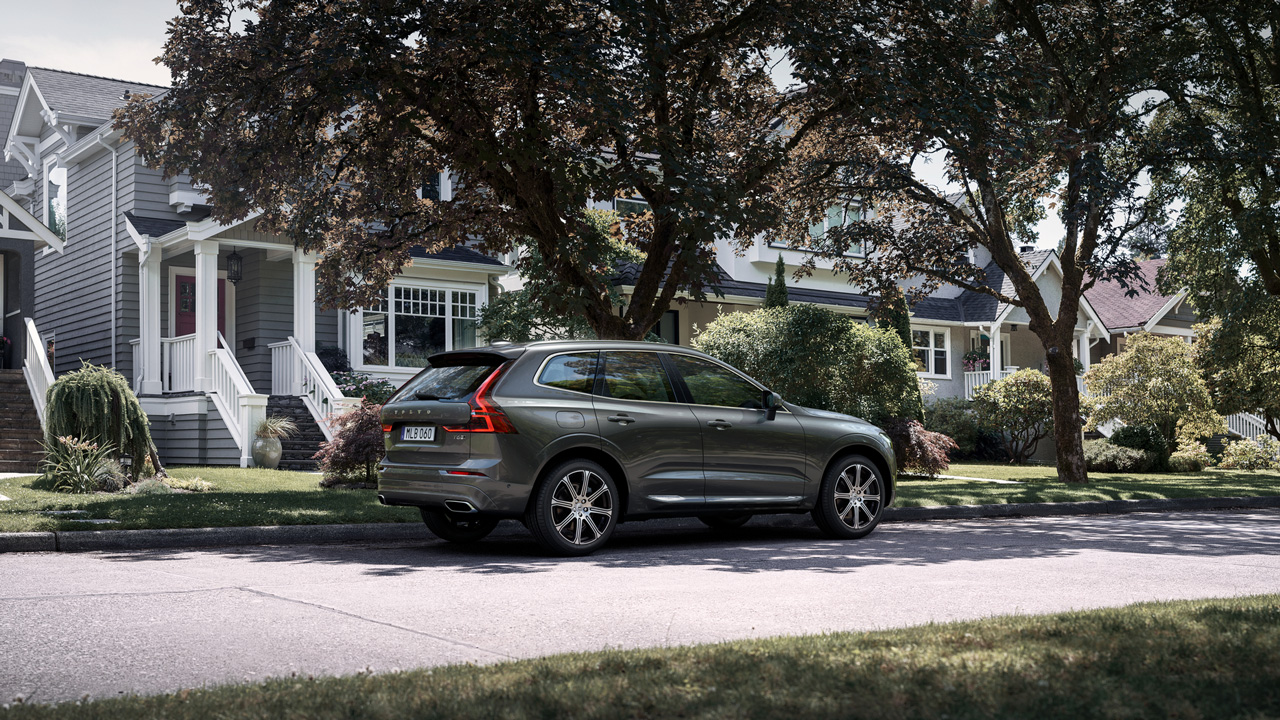 Volvo parked in a natural setting