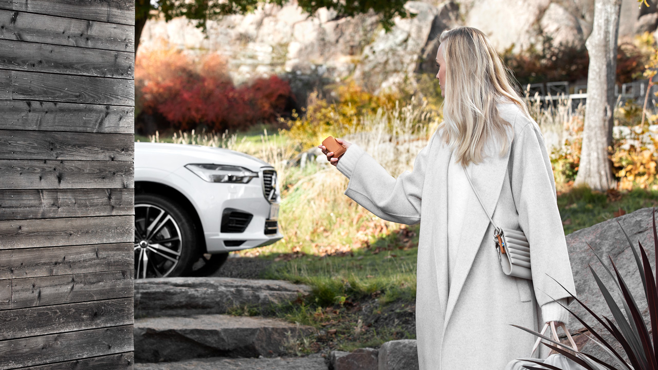 Owner approaching a Volvo